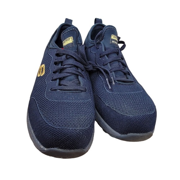 Skechers Women's Bulkin Balran Composite Toe Work Shoe 108033 Knit Size 9 - Picture 4 of 7